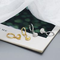 1 Paar Ferien Hülse Überzug Inlay Sterling Silber Künstliche Perlen Tropfenohrringe main image 3