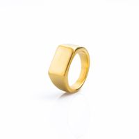 Punk Simple Style Solid Color Titanium Steel Plating Unisex Wide Band Ring sku image 8