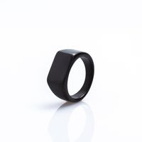 Punk Simple Style Solid Color Titanium Steel Plating Unisex Wide Band Ring sku image 14
