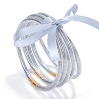 Simple Style Solid Color Silica Gel Plating Women's Bangle sku image 6