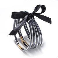 Simple Style Solid Color Silica Gel Plating Women's Bangle sku image 5