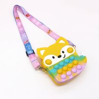 Kid's Silica Gel Animal Cute Zipper Crossbody Bag main image 2