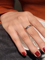 Simple Style Color Block Stainless Steel Polishing Rings main image 2