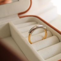 Simple Style Color Block Stainless Steel Polishing Rings main image 3