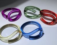 Simple Style Solid Color Arylic Resin Women's Bangle main image 4