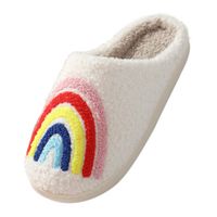 Unisex Casual Rainbow Round Toe Home Slippers main image 4