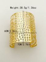 Classic Style Streetwear Irregular 304 Stainless Steel 14K Gold Plated Cuff Bracelets In Bulk main image 2