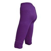 Women's Daily Casual Solid Color Calf-length Pleated Leggings main image 4