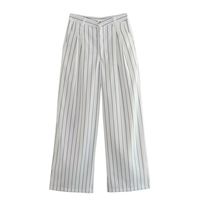 Women's Long Sleeve Blazers Pocket Business Stripe sku image 9