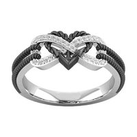 Casual Simple Style Infinity Heart Shape Alloy Plating Inlay Rhinestones Unisex Rings sku image 10