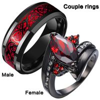 Casual Simple Style Oval Alloy Plating Inlay Rhinestones Couple Rings main image 2