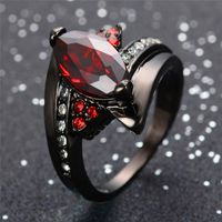 Casual Simple Style Oval Alloy Plating Inlay Rhinestones Couple Rings main image 1