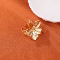 Ig Style Lady Flower Stainless Steel Plating Gold Plated Open Rings main image 3