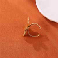 Ig Style Lady Flower Stainless Steel Plating Gold Plated Open Rings main image 2