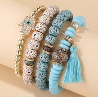 Ethnic Style Eye Alloy Wooden Beads Beaded Women's Bracelets sku image 1
