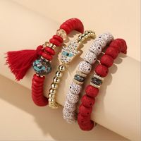 Ethnic Style Eye Alloy Wooden Beads Beaded Women's Bracelets sku image 2