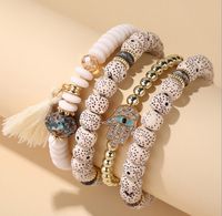 Ethnic Style Eye Alloy Wooden Beads Beaded Women's Bracelets sku image 3