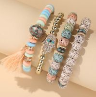 Ethnic Style Eye Alloy Wooden Beads Beaded Women's Bracelets sku image 4