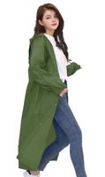 Unisex Simple Solid Color Eva Outdoor Raincoat sku image 18