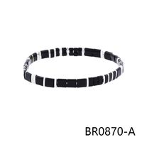 Bohemien Strand Quadrat Kupfer Einbrennlack Überzug 18 Karat Vergoldet Armbänder sku image 2