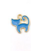 Simple Style Cat Alloy Enamel Jewelry Accessories sku image 2