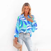 Women's Blouse Long Sleeve Blouses Printing Casual Printing sku image 15