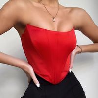 Women's Vest Sleeveless Tank Tops Backless Sexy Solid Color main image 2