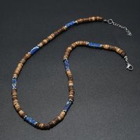 Ethnic Style Geometric Alloy Natural Stone Coconut Shell Beaded Men's Necklace main image 5