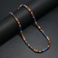 Ethnic Style Geometric Alloy Natural Stone Coconut Shell Beaded Men's Necklace sku image 1