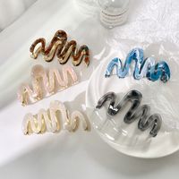 Modern Style Solid Color Acetic Acid Sheets Hair Claws main image 1