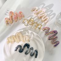 Modern Style Solid Color Acetic Acid Sheets Hair Claws main image 6