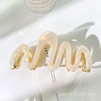 Modern Style Solid Color Acetic Acid Sheets Hair Claws sku image 6
