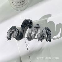 Modern Style Solid Color Acetic Acid Sheets Hair Claws sku image 7