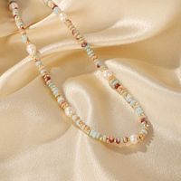 Casual Vacation Multicolor Artificial Gemstones Freshwater Pearl Copper 14k Gold Plated Necklace In Bulk main image 3