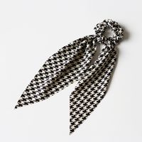 Fashion Solid Color Cloth Pleated Inlay Pearl Hair Tie 1 Piece sku image 12