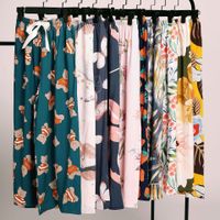 Casual Simple Style Flower Printing Pajama Pants main image 1