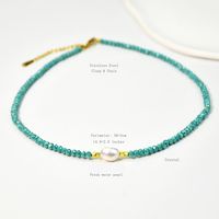 Casual Vacation Round Eye Artificial Crystal Copper Beaded Plating Inlay Zircon Women's Necklace sku image 10