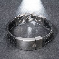Hip-hop Cool Style Chains Print Stainless Steel Patchwork Men's Bangle main image 9