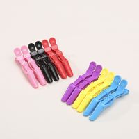 Simple Style Solid Color Plastic Spray Paint Hair Clip main image 6