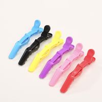 Simple Style Solid Color Plastic Spray Paint Hair Clip main image 5