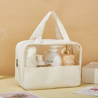 Simple  Style Pvc Pu Leather Solid Color Storage Bag main image 4