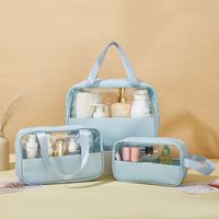 Simple  Style Pvc Pu Leather Solid Color Storage Bag main image 5