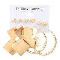 1 Set Casual Modern Style Round Heart Shape Butterfly Enamel Plating Inlay Arylic Alloy Metal Rhinestones Pearl Zircon 18k Gold Plated Gold Plated Silver Plated Earrings sku image 24