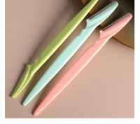 Classic Style Solid Color Abs Stainless Steel Eyebrow Razor 1 Set main image 2