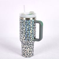 Casual Color Sólido Leopardo Acero Inoxidable Vasos sku image 16