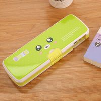 Authentic Pinyou Children Cartoon Pencil Box Creative Double Open With Pencil Sharpener Stationery Box Cute Student Stationery Pencil Case sku image 3