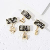 Retro Letter Alloy Patchwork Unisex Brooches main image 1