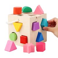 Learning Toys Toddler(3-6years) Geometric Wood Toys main image 4