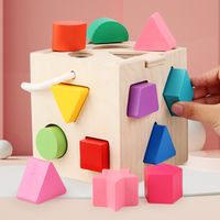 Learning Toys Toddler(3-6years) Geometric Wood Toys main image 1