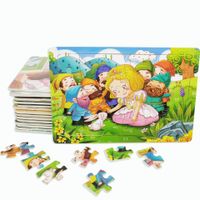 Puzzles Toddler(3-6years) Cartoon Wood Toys main image 4